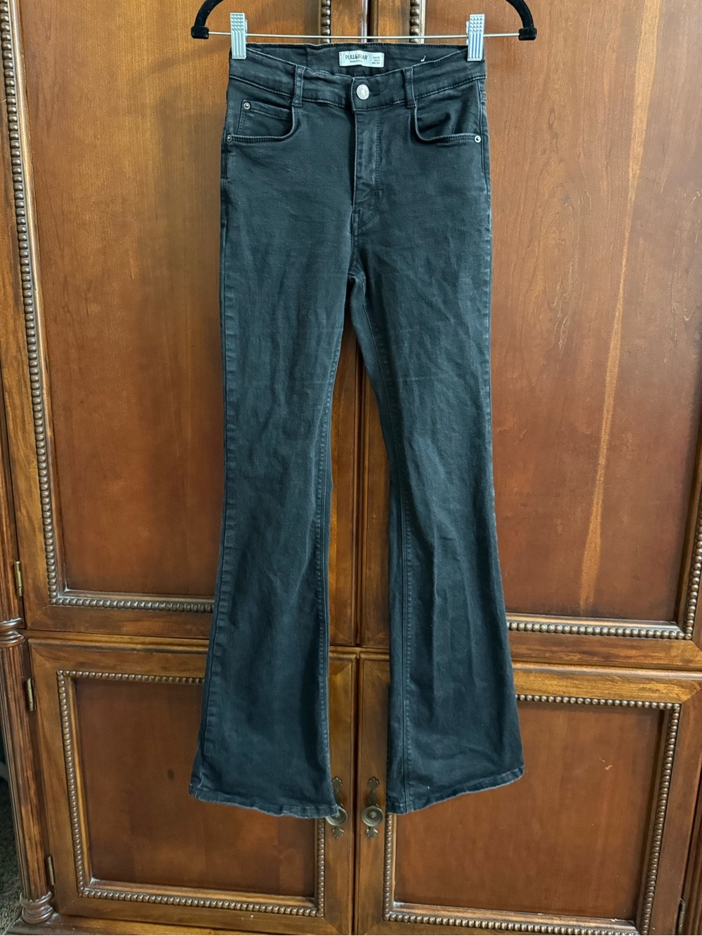 Pull&Bear Black Flare Jeans - Women's